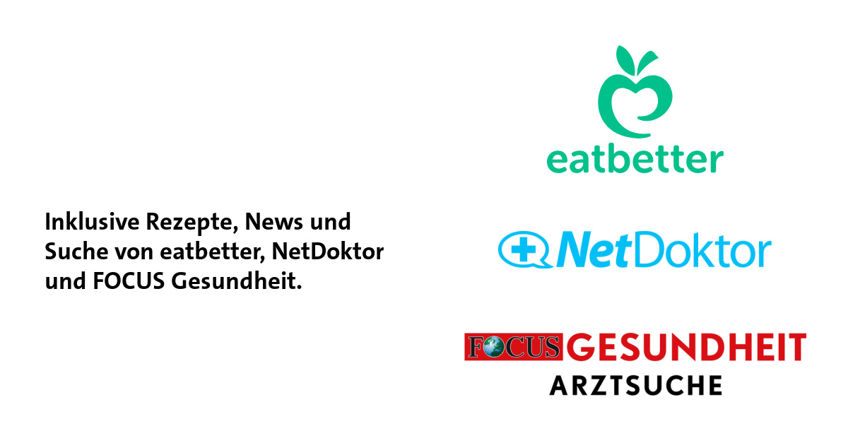 APPzumARZT eatbetter NetDoktor FOCUS Gesundheit